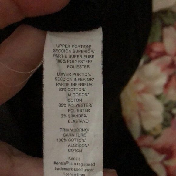 kensie dress m black ivory - Picture 6 of 8